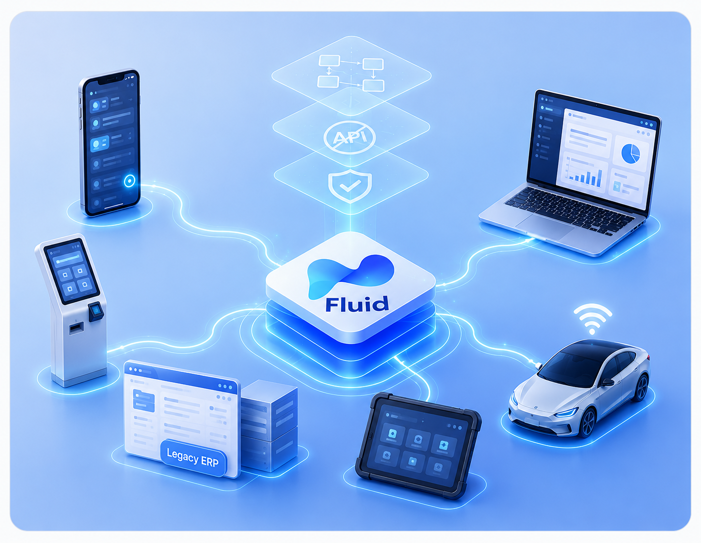 Fluid multi-device platform